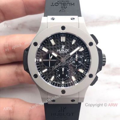 Copy Hublot Geneve Big Bang Stainless Steel Watch Siwss 4100 Carbon Dial